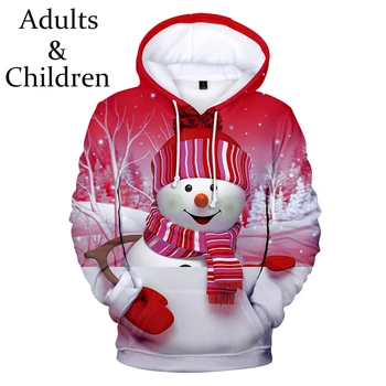 

The latest Christmas Children kids 3D Hoodies Sweatshirts Men women Hot Harajuku Suitable boys girls 3D Autumn winter Hooded