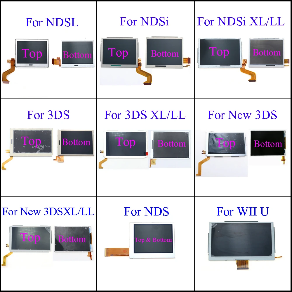 Запасные части Верхняя Нижняя и ЖК-дисплей для nintends Lite/NDS/NDSL/NDSi New 3DS LL XL Nintendo Switch |