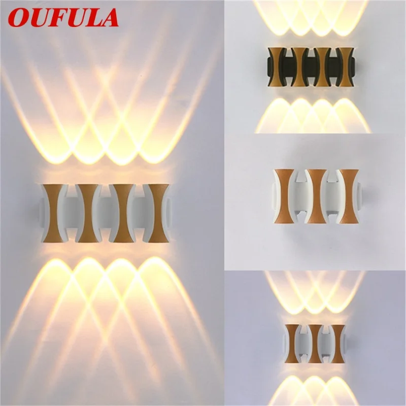 

OUFULA New Outdoor Wall Light Contemporary Creative LED Sconces Lamp Waterproof Decorative For Home Porch Villa