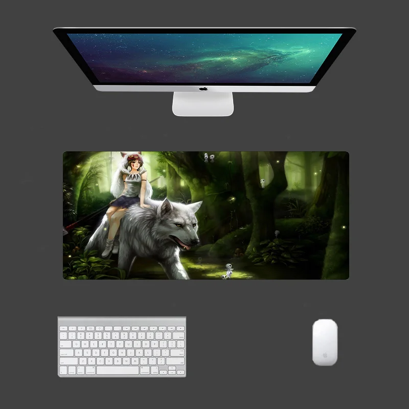 

Mousepad Computer Large New keyboard pad MousePads Mouse Mat Princess Mononoke Office Anti-slip Carpet Gamer Desktop Mouse Pad