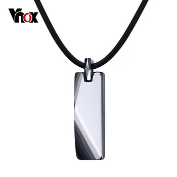 

Vnox Not Scratch Genuine Tungsten Metal Necklaces Pendants Men Jewelry 20" Chain