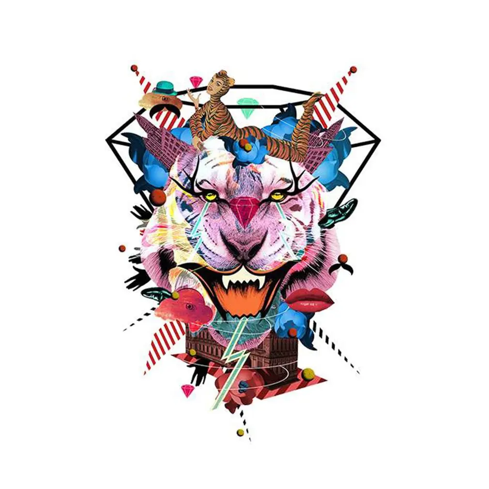 Lovely Woman Tiger Patch виниловая наклейка теплопередающая железная термопечать для футболок одежда аппликация эмблема нашивки