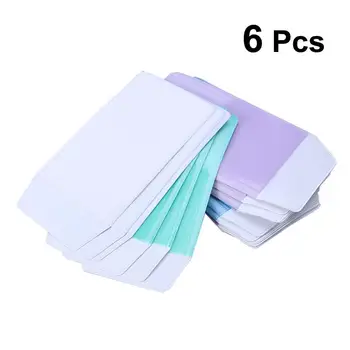 

6Pc Mixed Colorful PVC Pen Bag Pocket Protector Practical Inserted Pencil Case Leak-Proof Pen Pouch Office Doctor Nurse Supplies