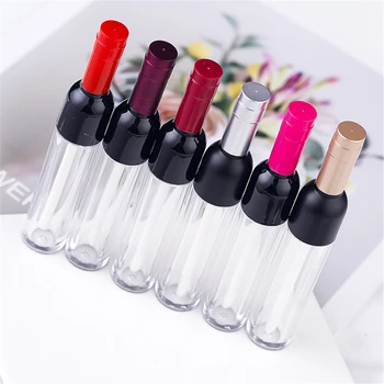 

5 ml Empty Lip Gloss Tube Wine Shape Lip Gloss Containers Lipstick Tube Sample Packaging Cosmetic Container Bottle DIY Wholesale