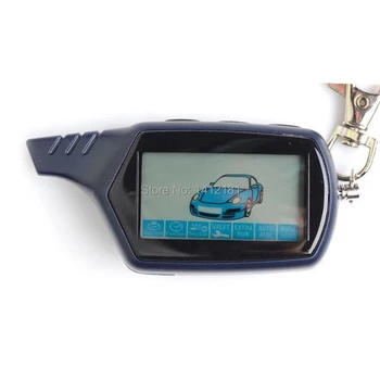 

10 PCS/lot Russian Engine Start Keychain B9 LCD Remote Control Key For 10PCS 2 way Car Alarm Starline B9 Twage KGB FX-7 FX7 FX 7