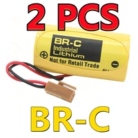 Original NEW BR-C A02B-0120-K106 A98L-0031-0007 BR26500 3V 5000mAh PLC Lithium Battery with Plug For Fanuc Batteries 1