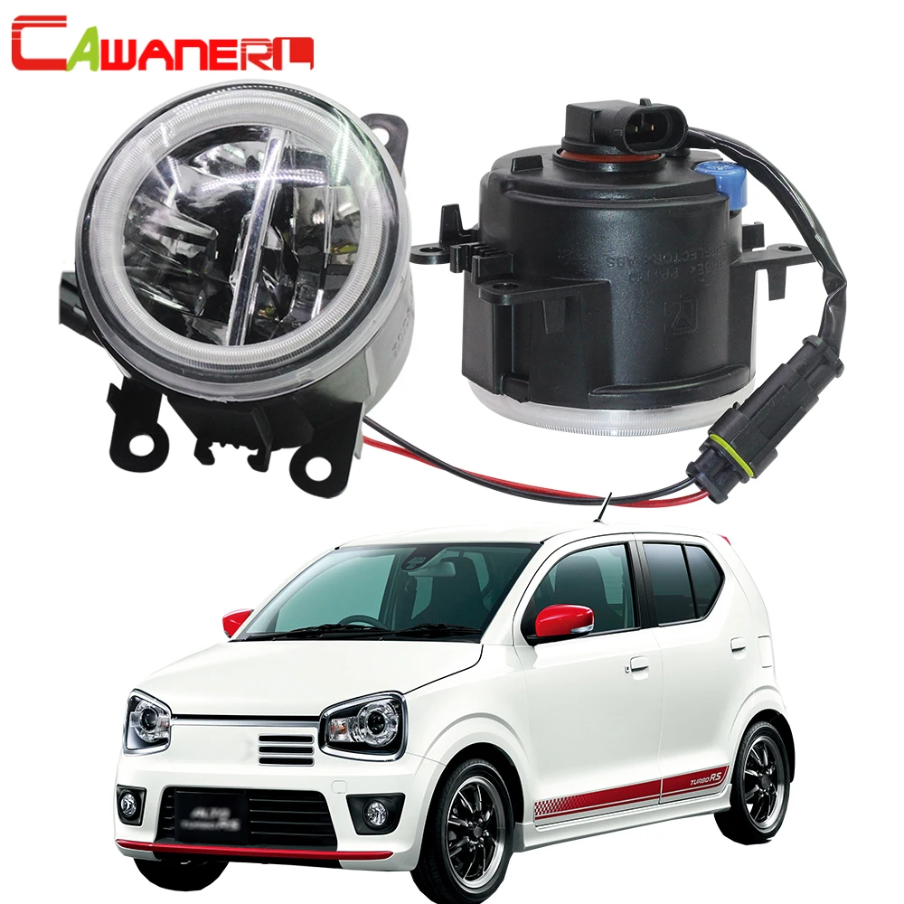 

Cawanerl 2 X Car 4000LM LED Bulb Fog Light + Angel Eye DRL 12V For Suzuki Alto V GF Hatchback 2009 2010 2011 2012 2013 2014 2015