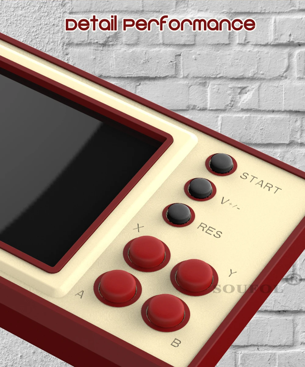 500 IN 1 Retro TV Video Game Console Handheld Game Portable Pocket Gaming Console Mini Player 2.8 Inch Screen for Kids Gift