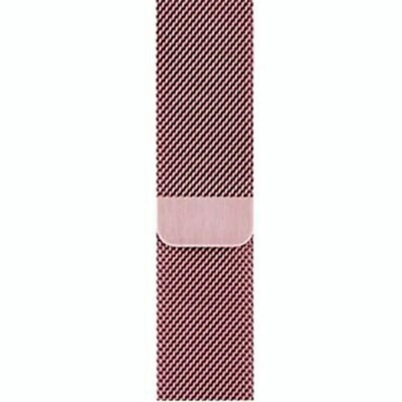 Rose red Миланская петля ремешок для Apple Watch band 5 4 3 2 1 сменный Браслет из нержавеющей стали 40 44 мм Аксессуары для iwatch 38 42 мм - Цвет ремешка: Rose red
