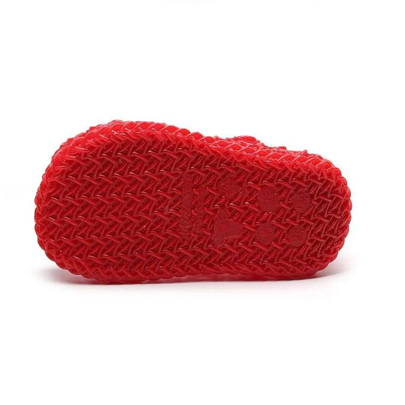 Mini Melissa/прозрачные сандалии для девочек; сандалии принцессы для девочек; нескользящая пляжная обувь для девочек; обувь для маленьких девочек; Размеры 6-11