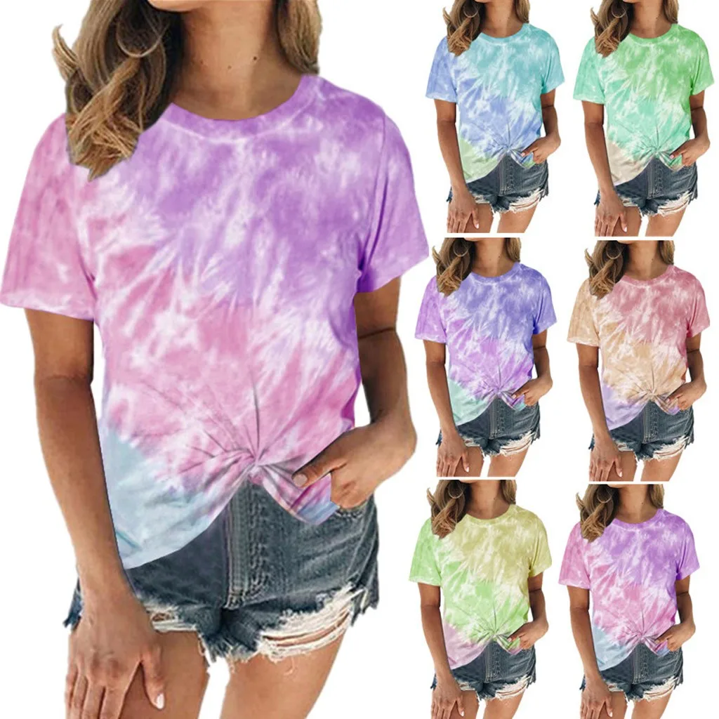 Женская блузка летняя рубашка с коротким рукавом и вырезом лодочкой