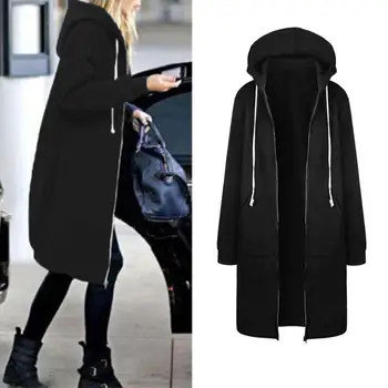 

Cashmere Woolen Women Coat Winter Plus Size 5XL Vintage Warm Solid Hooded Wool Coat Manteau Femme Abrigos Mujer Plaszcze Damskie