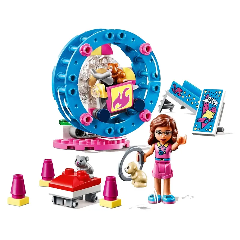 

New Girl Toys Series Olivia's Hamster Playground Compatible Legoingly Friends 41383 Building Blocks Toys for Kids Christmas Gift