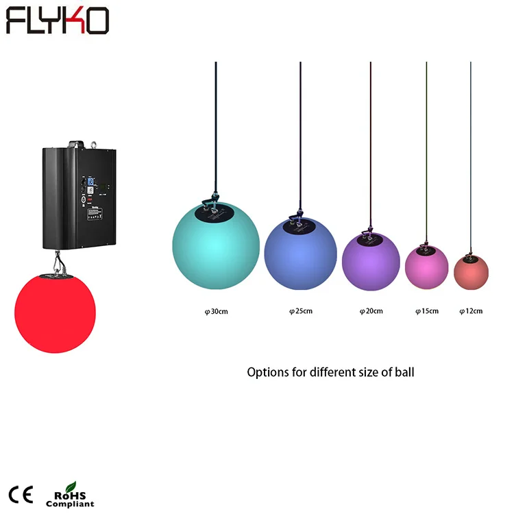 

Free shipping Led lift ball , led kinetic lighting system , color led disco ball