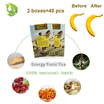

40 pcs/2 Packs Natural Kidney Enhancing Energy Tea Anti-fatigue Kidney energy supplement vitality vital Health Care drink Tea