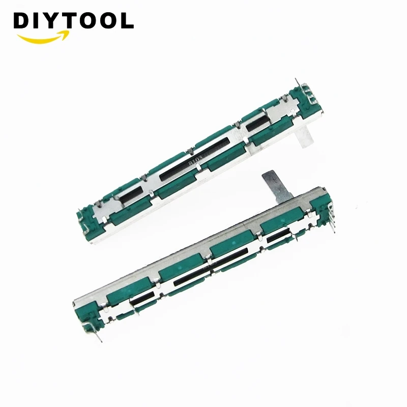 2 Pezzi 75Mm Behringer Mixer Fader B10K Doppio Potenziometro A Scorrimento Dritto B103