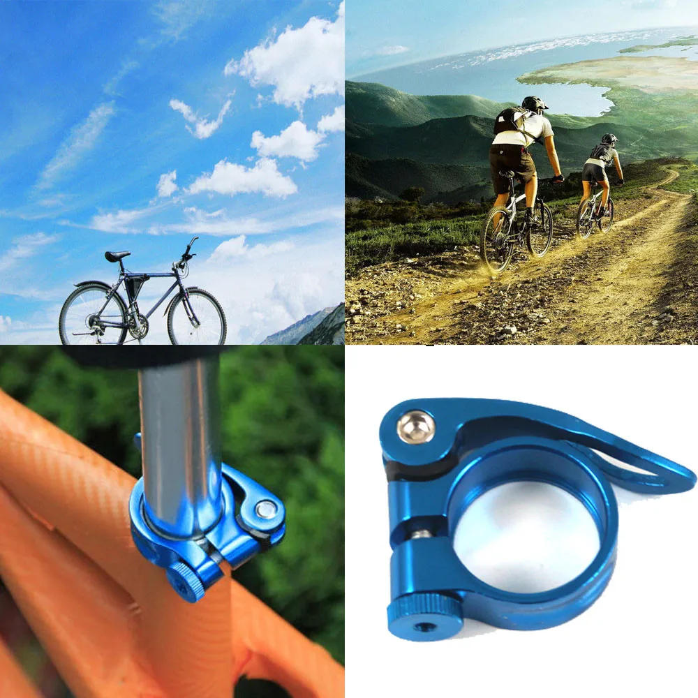 

Seat Clam Aluminum Alloy Quick 31.8mm MTB Bike Cycling Saddle SeatPost Clamp Quick Release Pipe Clamp QR Style Bicycle Parts New