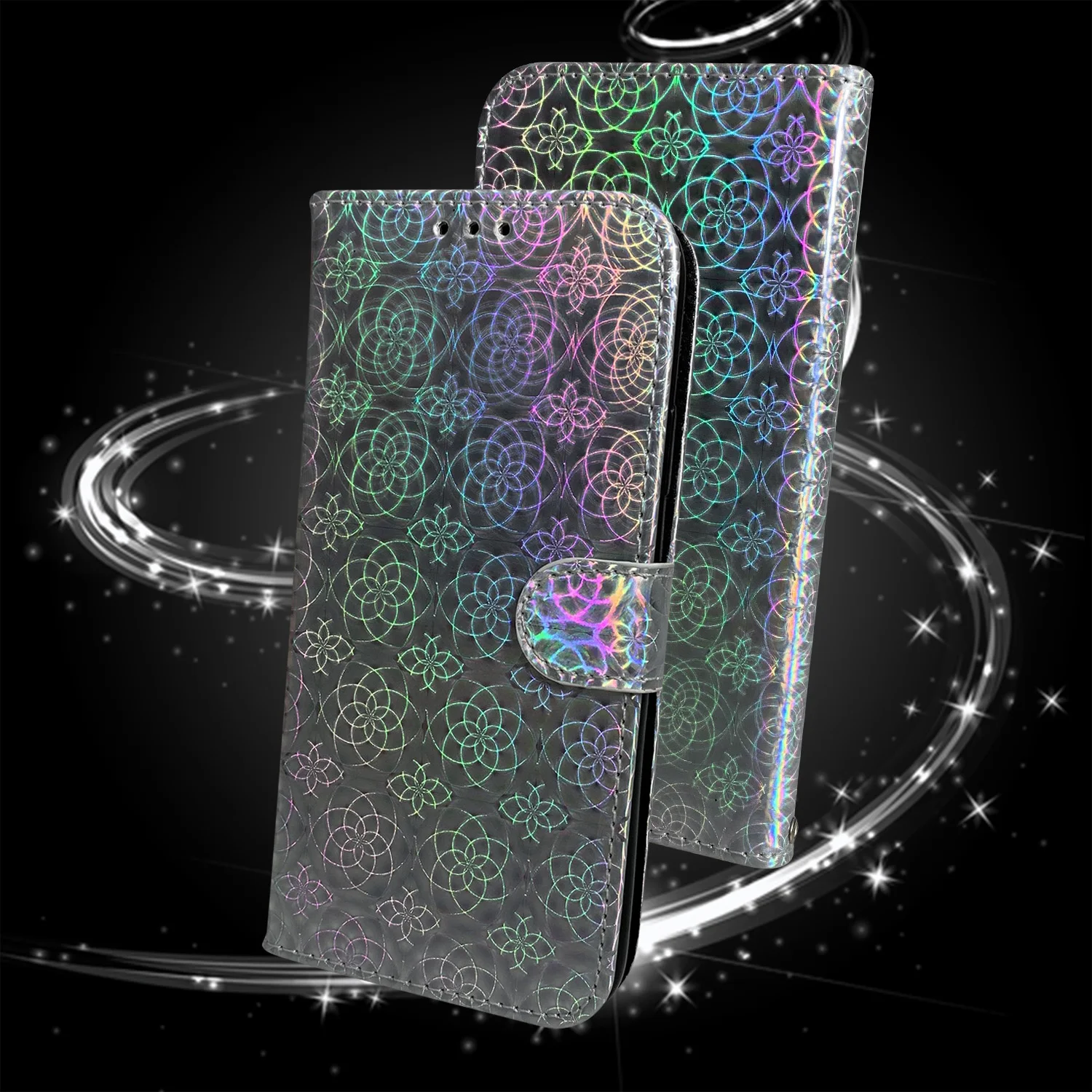 Кожаный чехол для Huawei Y6 Y7 Y9 Y5 Prime Y6S Y9S 2019 Lite 2018 книжка с блестками Y 6 7 9 5 2019|Бамперы| |