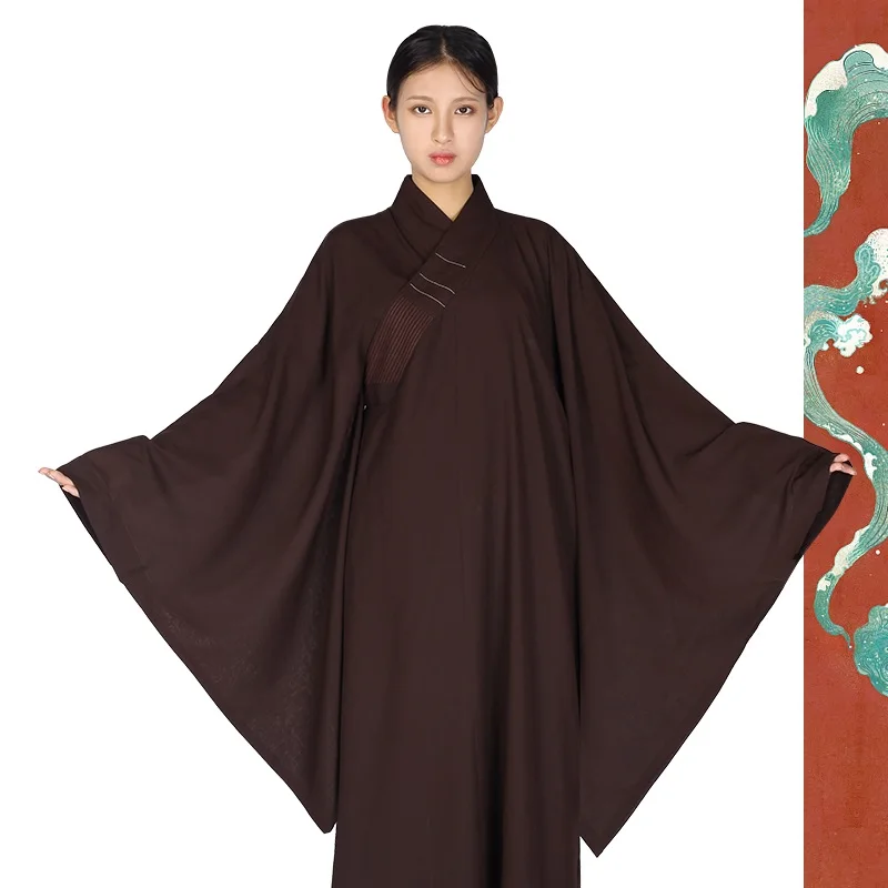 Женский лама костюм Китайский Hanfu master shifu Косплей декоративными застежками
