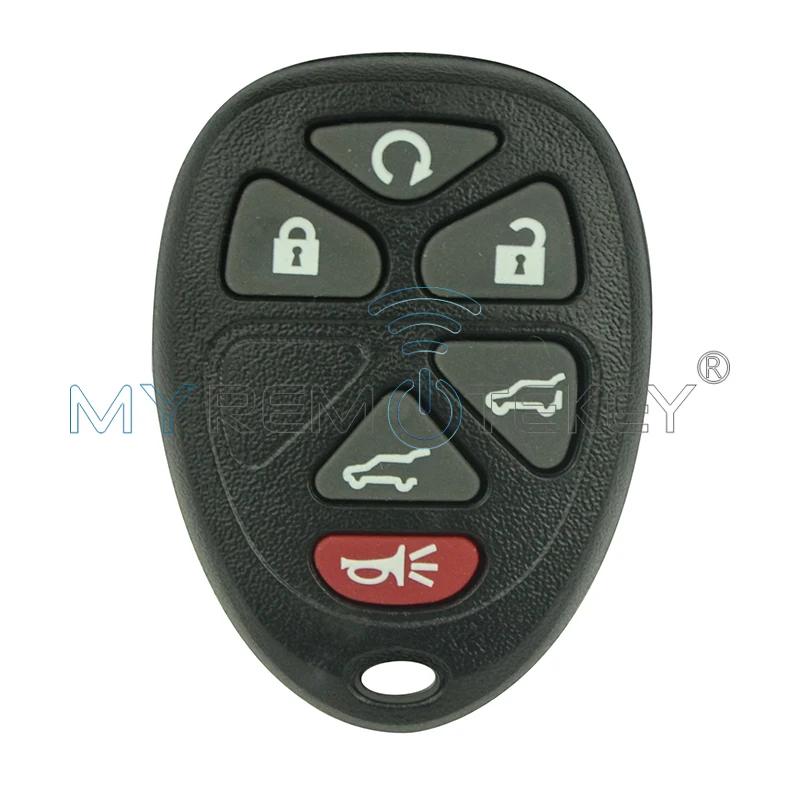 

Remtekey Remote Fob Shell Case 6 Button Car Key for GMC Cadillac Chevrolet OUC60270 Remote Key Car Key Replacement Shell Cover