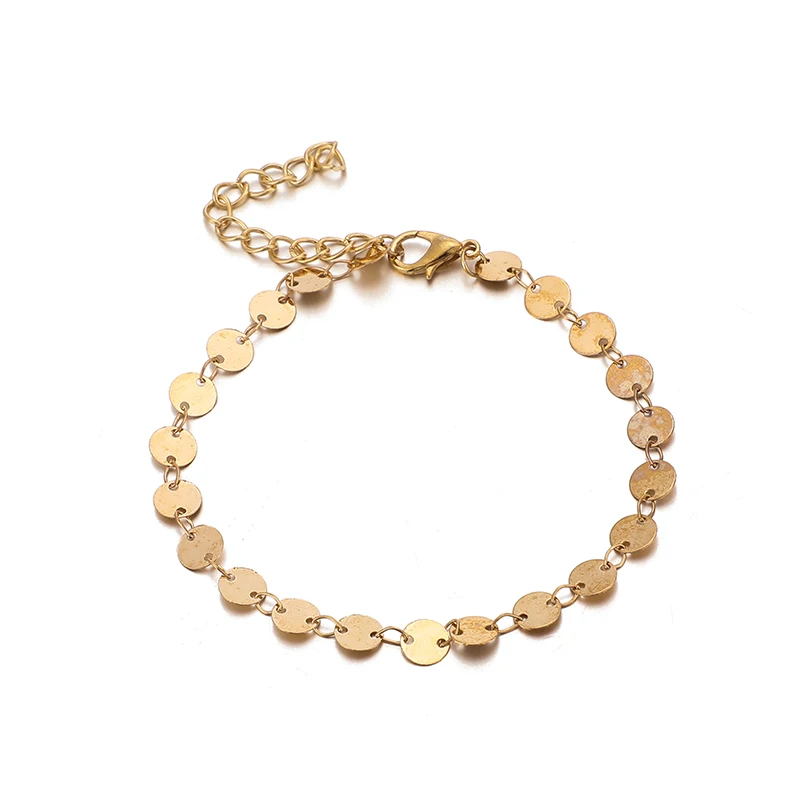 Docona Boho сердце кристалл вафельный красный многослойный, с бусинами ножной браслет набор для женщин геометрические Цепи Регулируемый ножной браслет ювелирные изделия 8152
