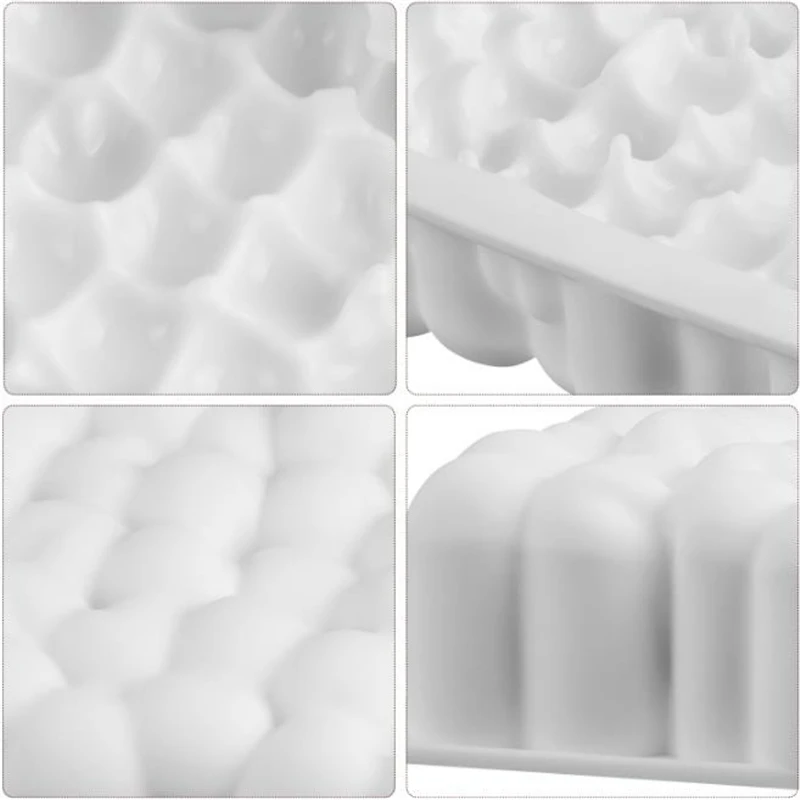 3D Double Layer Cherry Tray Bakeware Nonstick Silicone Mousse Baking Mould Square Cherry Pan Mold DIY Cake Tools Baking Mold