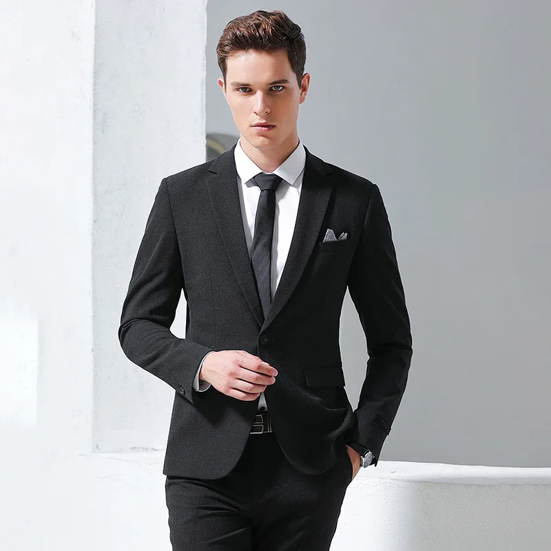 

( Jacket + Vest + Pants ) Groom Wedding Suits Mensformal Business Suit 3 Pce Set Stage Performance Social Office Suit Male