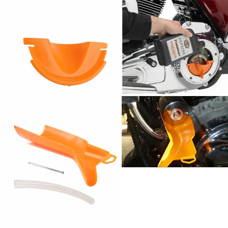 

2pcs Primary Case Oil Fill Funnel Drip-Free Oil Filter Funnel For Harley Touring Dyna Softail Fatboy XR Sportster XL Motorcycle