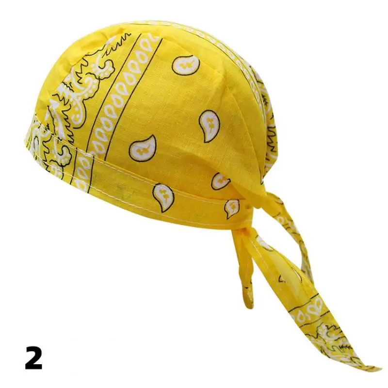 Fashion Pirate Cap Men Cotton Printed Sun Protection Cycling Summer Bandana Women Hat Spring Hip-hop Headscarf Headband
