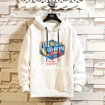 

New Autumn And Winter Hoodies Men's Brand Long-sleeved Hoodie Street Sweatshirt Men's Slim Fashion Hoodie 5XL