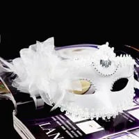 Handmade Coloured Drawing Art Collection Mask Halloween Dance Mask Makeup Dance Mask Wholesale