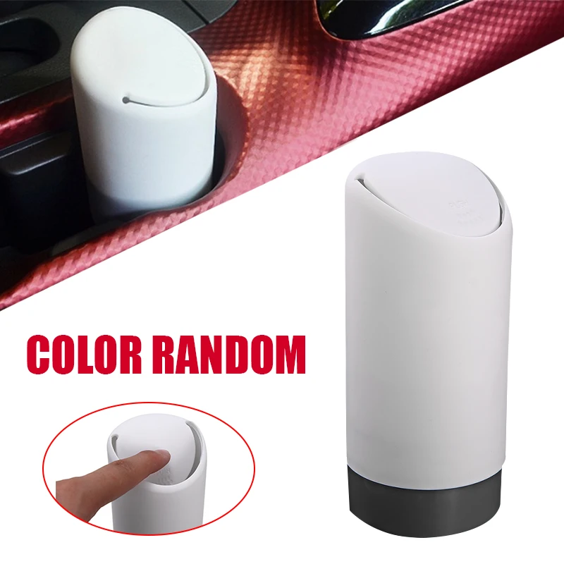 1Pc Silicone Car Mini Trash Can Rubbish Garbage Bin Holder Dust Storage Portable