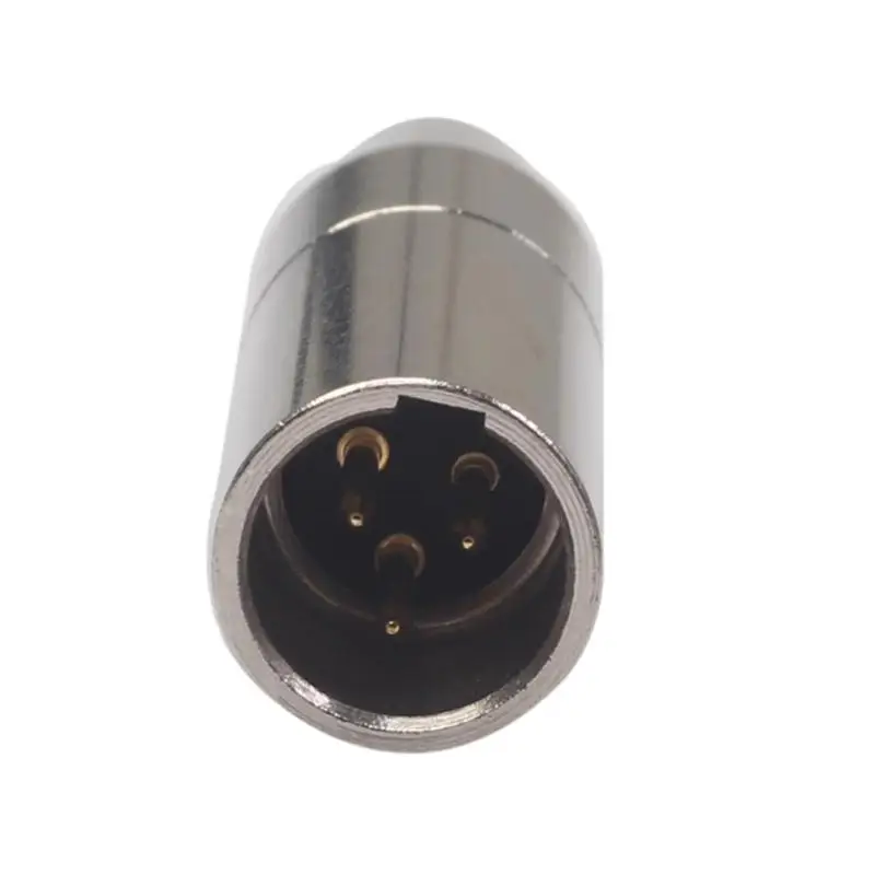1 Pair Mini 3 Pin XLR Male Female Connector Audio Plug Adapter for Mic Microphone Cable Soldering Straight Silver/Gold Color
