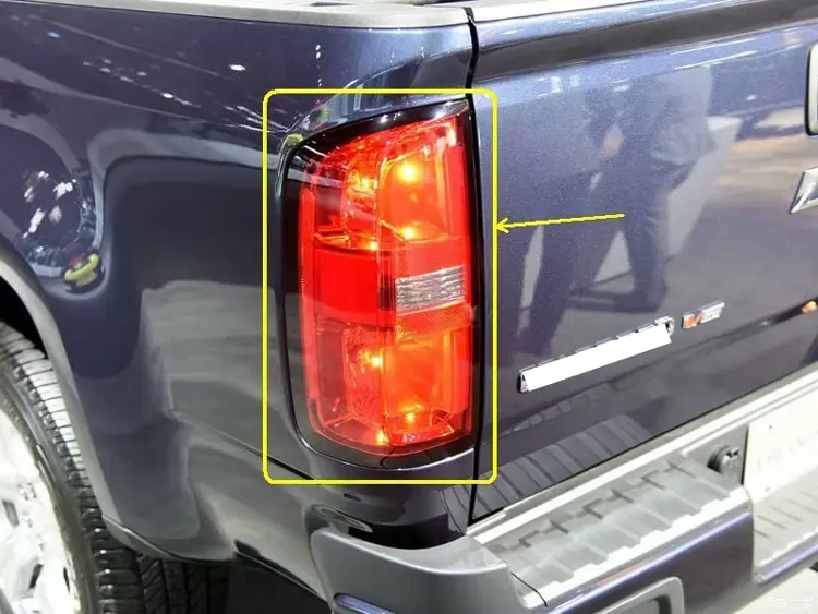 Для Chevrolet Colorado- автомобильные аксессуары ABS хромированная отделка задний фонарь Задняя рама крышка лампы литье