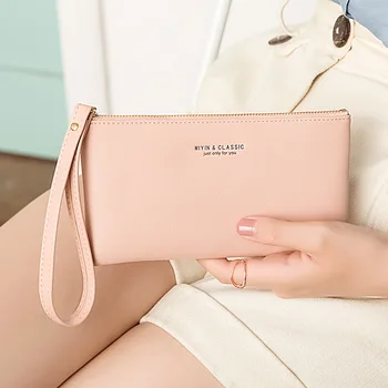 

Stay Close Leather Goods Long Wallet Female New Style Korean-Style Students Multi-Functional Clutch Soft Mob