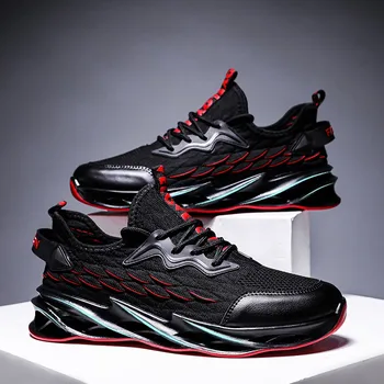 

Man Air Cushion Sock Sneakers Athletics Marathon Shoes Professional Running Sport Shoes Training Walking Sneakers for Man Black