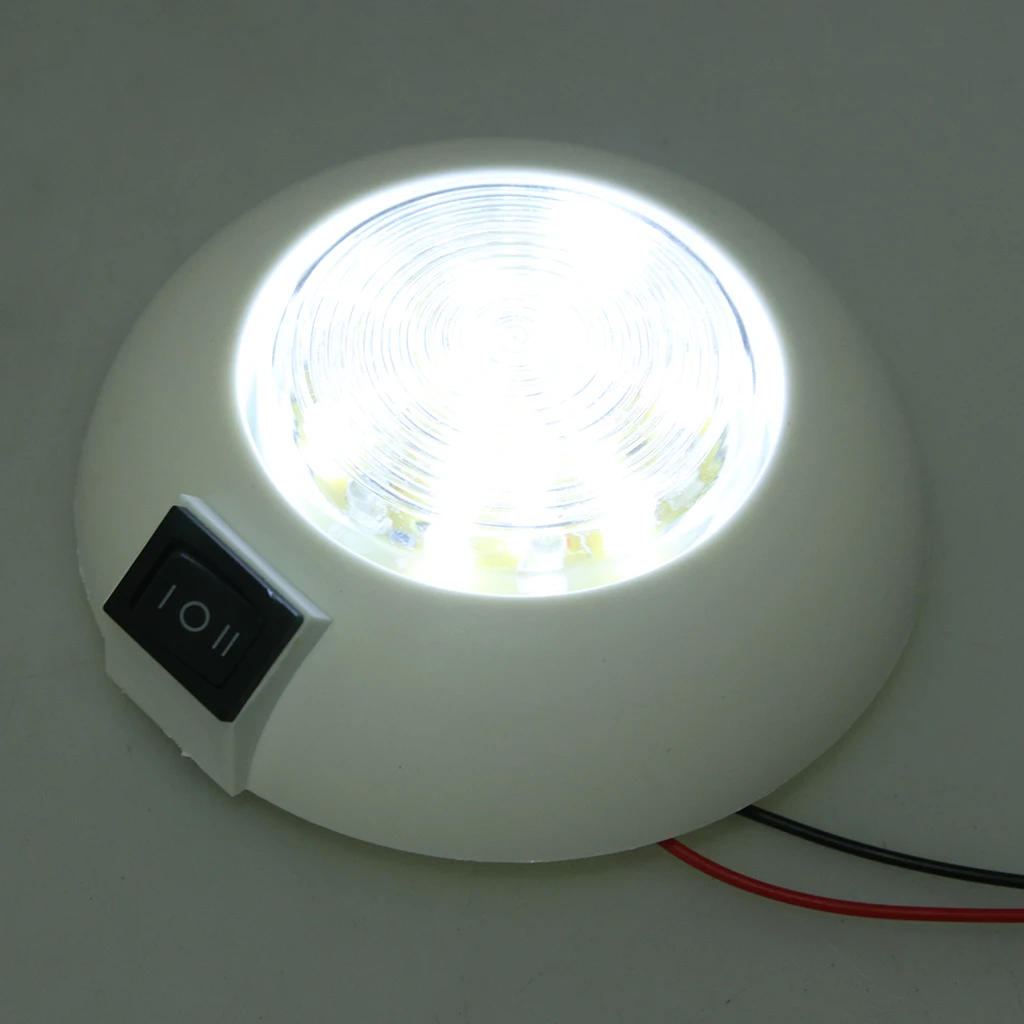Светодиодный дневные ходовые огни 12V Белый RV Кемпер трейлер лодка потолочный купол светильник