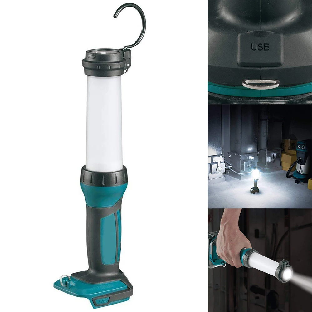 

DML807 Flashlight Rechargeable Lithium-Ion Cordless LED Lantern Flashlight 18V With USB Interface