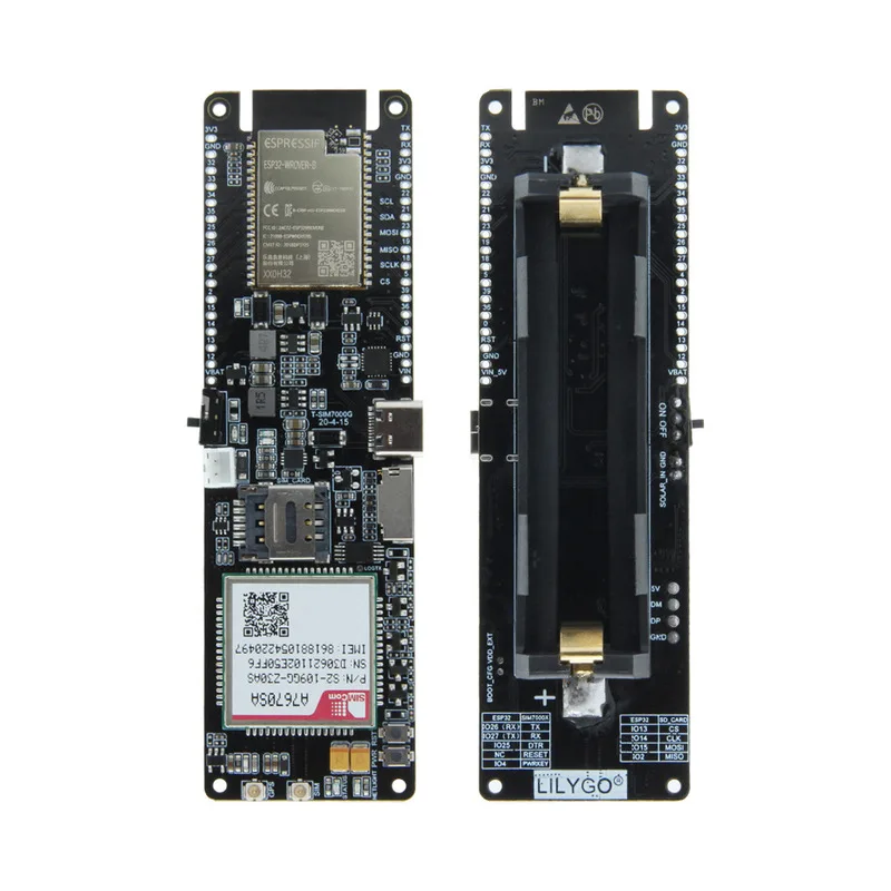 

LILYGO T-A7670SA 4G LTE CAT1 ESP32 MCU GSM GPRS EDGE