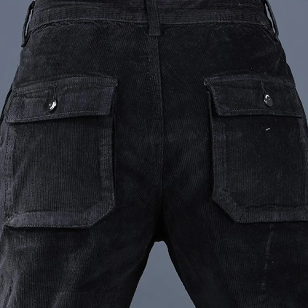 WWKK Men's New Pants Slim Straight Fashion Trousers Comfortable Quality Large Casual Loose Straight Elasticity Solid Color Pant