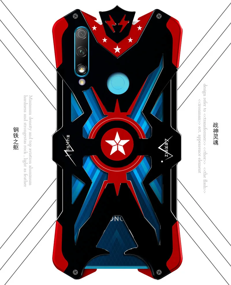 Чехол для huawei P Smart Z, роскошный сверхмощный металлический алюминиевый чехол для телефона huawei Y9 Prime, задняя крышка
