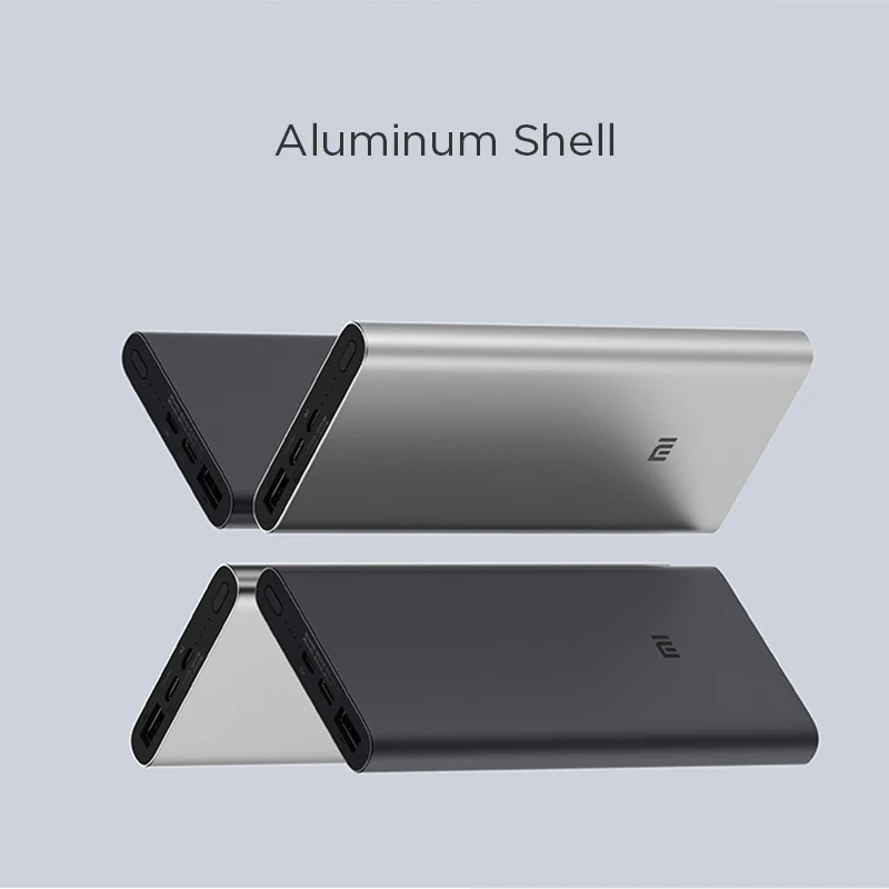 

Xiaomi Original New Mi 10000 mAh Power Bank 3 USB-C Two-way Quick Charge Dual Input Output PLM12ZM Xiaomi 10000 mAh Powerbank