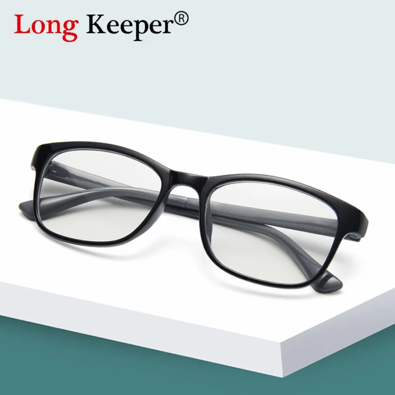 LongKeeper модные очки Для женщин ретро Винтаж очки для чтения; оправа Для мужчин квадратные очки Оптические прозрачные очки Oculos Gafas