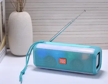

TG Colorful LED light Portable Wireless Speaker Music Player mobile Loudspeaker With FM radio TF card aux USB column sound box