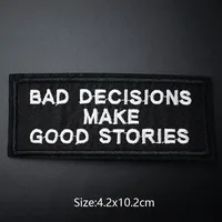 Purchase Written Words Cloth Mend Decorate Iron-On Patches: Buy Apparel Sewing Decoration Applique Sew-On Patches for Clothing Online - Image 2