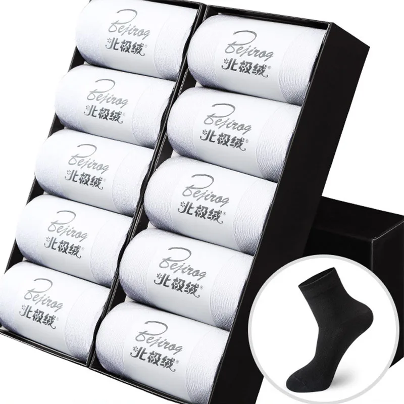Men Socks Winter Business Cotton Socks Male Autumn 10Pairs/Lot Breathable High Quality Hot Sale Popular Men New