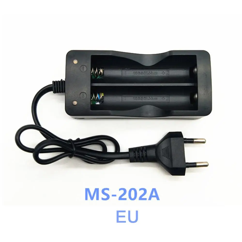 18650 Battery Charger US/EU Plug 2 Slots Smart Charging Safety Fast Charge 18650 Li-ion Rechargeable Battery Charger 