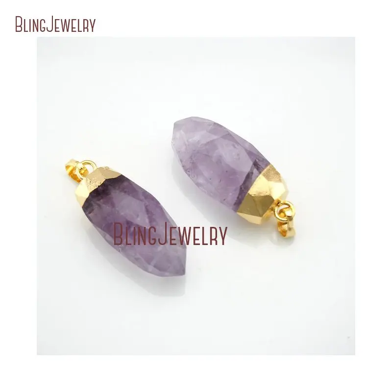 20190802-PM13588- Bullet Light Amethyst Gold Pendant Faceted On Sale_2