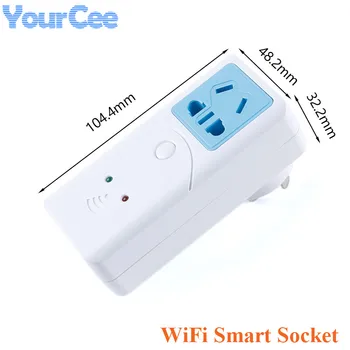 

WiFi Wireless Smart Socket Smart Home APP Remote Socket Control Delay Timing Multiple Voice Control for Phone