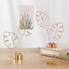 Leaf-shaped Hollow Photo Clip Place Card Holders Table Number Stand Table Card Clip for Weddings Party Restaurants Banquet Home 1